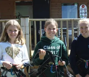 girls smiling